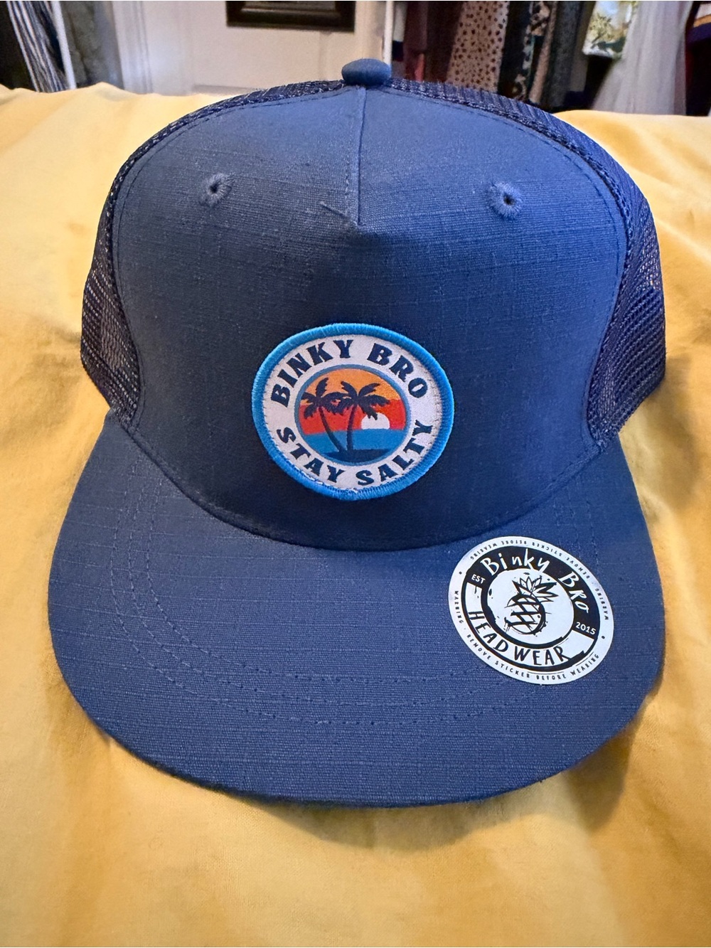 **NWT** Binky Bro- Navy 'Stay Salty' Trucker Hat